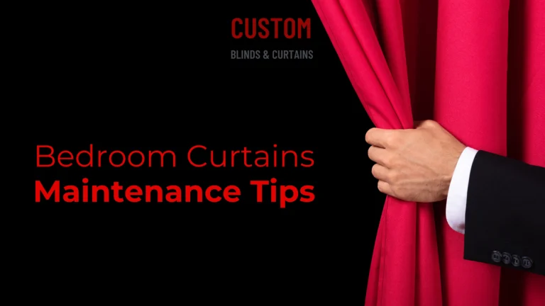 maintenance tips for bedroom curtains banner image