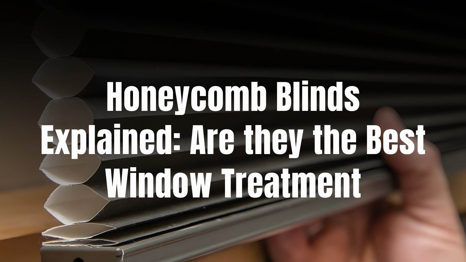 Ultimate beginner's guide to honeycomb blinds explaining what they are and how they work.