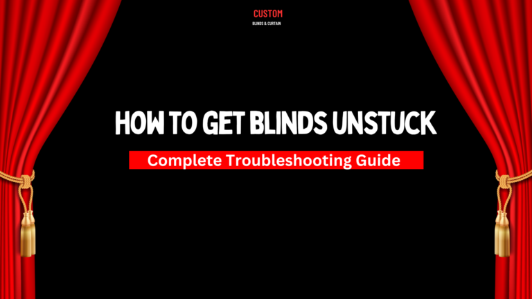 how to get blinds unstuck