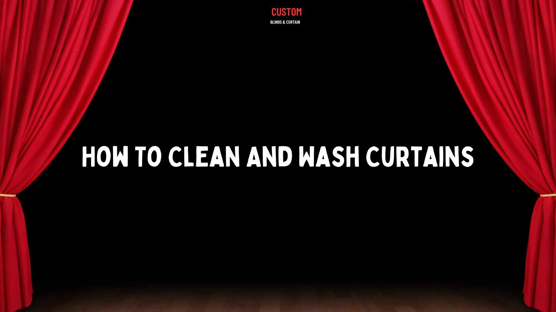 how to clean and wash curtains